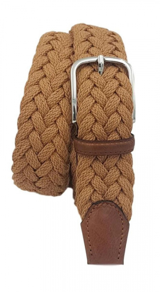 CINTURA UOMO 3,5 CM INTRECCIATA IN COTONE ORIONE BELTS ARTIGIANALE MADE IN ITALY - Img 2