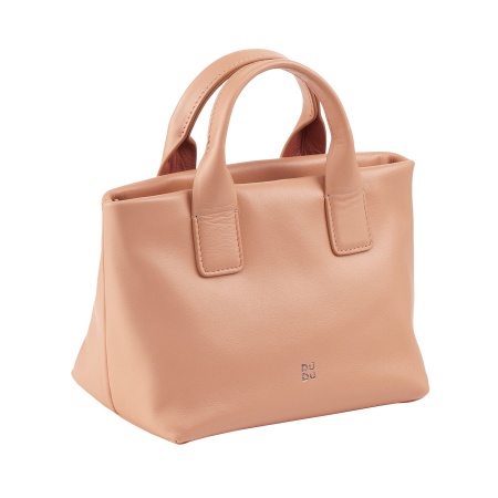 DUDU Borsa Donna Piccola a Tracolla in Vera Pelle, Borsa Mini Bag da Sera Elegante, 22 x 13 cm, Doppi Manici, Tracolla a Catena, Chiusura Zip - Img 2