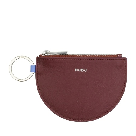 DUDU Portamonete Uomo Donna Piccolo Tascabile In Pelle Colorata Con Cerniera Tasche Porta Tessere Portafoglio Compatto 5