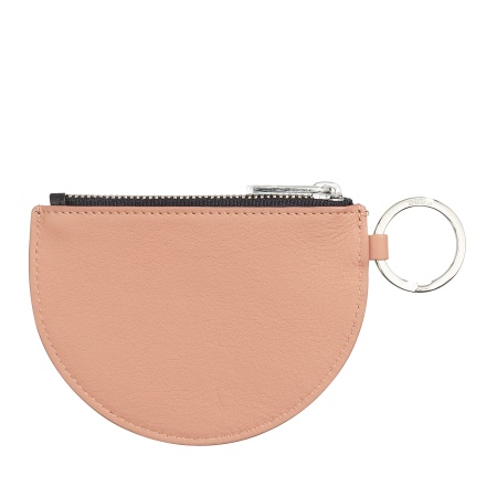 DUDU Mini Portamonete in Pelle per Donna con Cerniera Zip e Portachiavi Bicolore Slim Design - Img 2