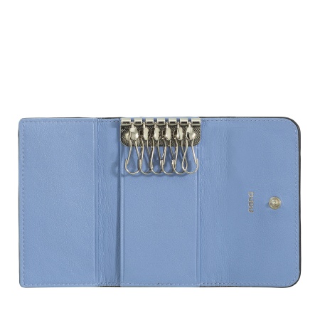 DUDU Portachiavi in Pelle con 6 Ganci, Astuccio Borsellino Portachiavi Uomo Donna – Elegante, Pratico e Compatto per Organizzare le Chiavi - Img 2