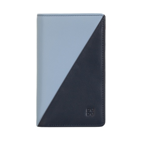 DUDU Portafoglio da Donna Colorato RFID in Pelle Multicolore con Portamonete a Cerniera, Tasche Porta Carte e Tessere