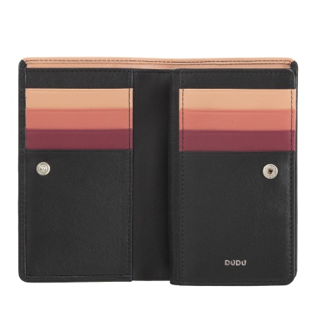 DUDU Portafoglio da Donna Colorato RFID in Pelle Multicolore con Portamonete a Cerniera, Tasche Porta Carte e Tessere - Img 3