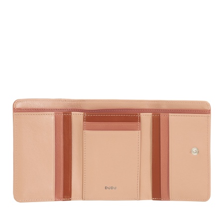 DUDU Portafoglio donna piccolo RFID in pelle multicolore Colorful - Img 3