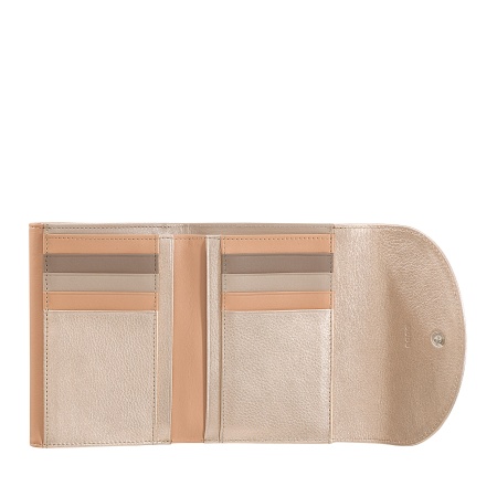 DUDU Portafoglio Donna Vera Pelle RFID con Portamonete, Portafogli Colorato a Doppia Patta Porta Carte di Credito Porta Banconote - Img 3
