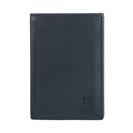 DUDU Portafoglio Uomo Slim in Pelle, Design Piccolo e Sottile, Porta Soldi e Carte Tessere, Portafogli Compatto con Patta e Finestra - Img 2