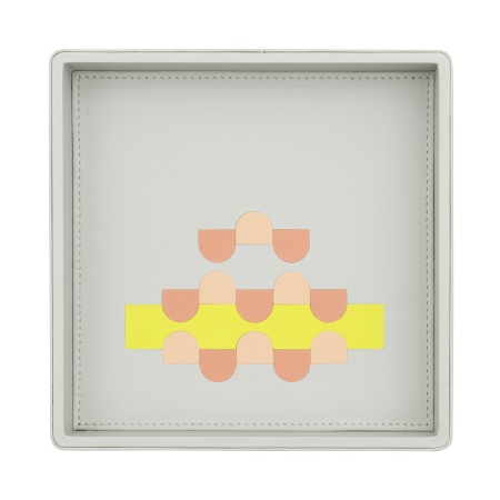 DUDU Svuotatasche in Pelle Colorato di Design da Ingresso Porta Oggetti, 14x14cm, con Scatola Regalo - Img 3