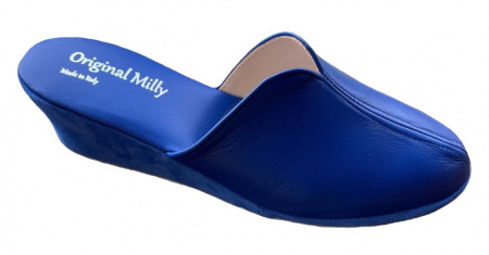 PANTOFOLA DONNA MILLY IN PELLE ARTIGIANALE MADE IN ITALY - Img 2