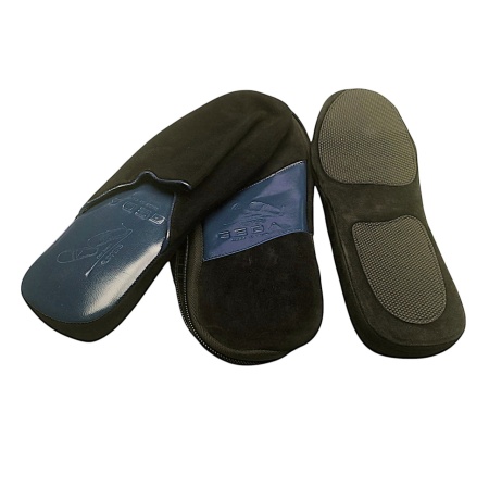 PANTOFOLE UOMO IN CAMOSCIO DA VIAGGIO GEDA MADE IN ITALY - Img 10