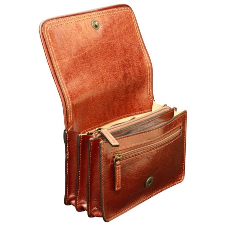 Pochette in pelle. Marrone - Img 2