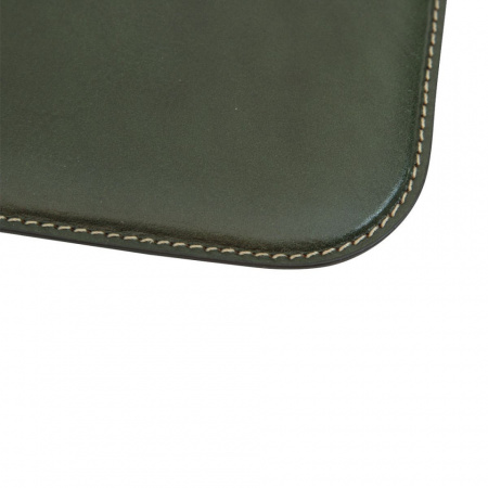 SOTTOMANO DA SCRIVANIA IN PELLE 48x34 CM OLD ANGLER FIRENZE ARTIGIANALE MADE IN ITALY - Img 3