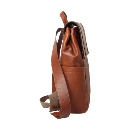 Zaino per laptop in pelle con fascia per trolley-TEAK - Img 2