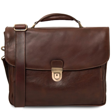 Alessandria - Borsa Porta computer TL SMART multiscomparto in pelle