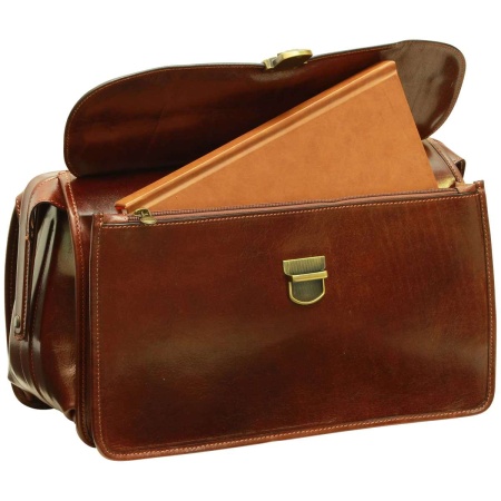 Borsa da Medico in pelle. Marrone - Img 2