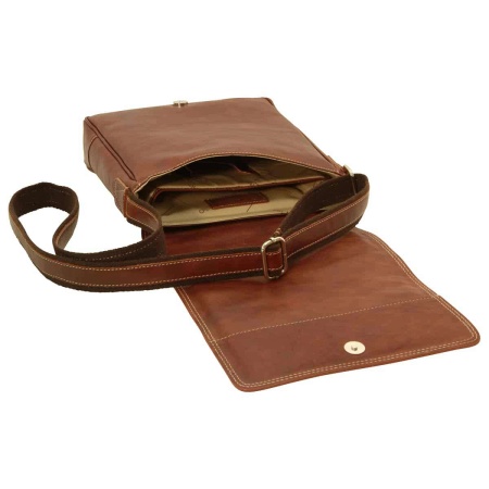 Borsa in pelle per I-Pad. Castagna - Img 4