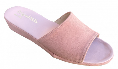 CIABATTA DONNA MILLY IN CAMOSCIO ARTIGIANALE MADE IN ITALY - Img 3