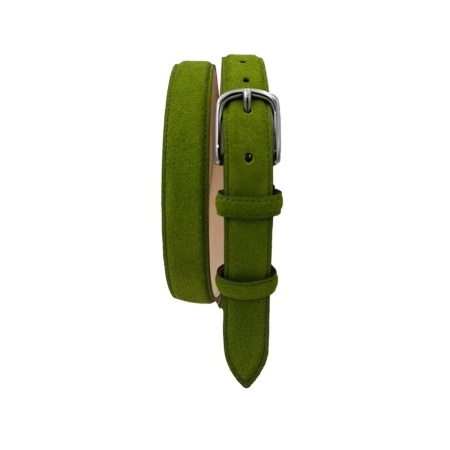 CINTURA DONNA 2,5 CM IN CAMOSCIO ORIONE BELTS ARTIGIANALE MADE IN ITALY - Img 2