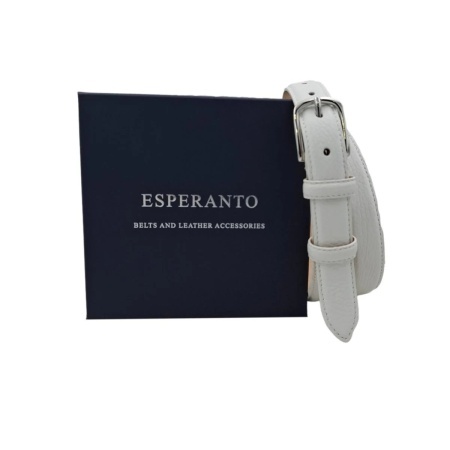 CINTURA DONNA 2,5 CM IN PELLE DI CERVO ORIONE BELTS ARTIGIANALE MADE IN ITALY - Img 5
