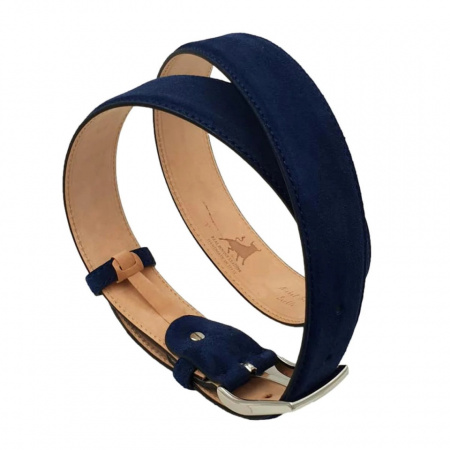 CINTURA UOMO 3,5 CM IN CAMOSCIO ORIONE BELTS ARTIGIANALE MADE IN ITALY - Img 3