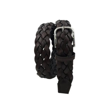 CINTURA UOMO 3,5 CM INTRECCIATA IN CUOIO ORIONE BELTS ARTIGIANALE MADE IN ITALY - Img 2