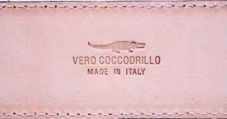 CINTURA UOMO 4 CM IN COCCODRILLO ORIONE BELTS ARTIGIANALE MADE IN ITALY - Img 4