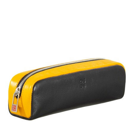 DUDU Astuccio Portapenne in Pelle multicolore Portamatite con Cerniera per Ufficio e Scuola - Img 2