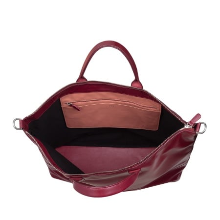 DUDU Borsa Donna Grande Morbida in Pelle, Borsa a Tracolla Capiente con Cinghia Staccabile, Borsa a Mano con Due Manici e Chiusura Zip - Img 5