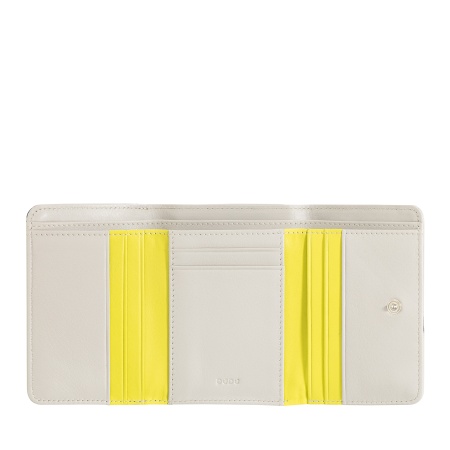 DUDU Portafoglio Donna Compatto in Vera Pelle Nappa – Design Ispirato al Tennis – Portamonete con Cerniera, Tasche Porta Carte e Banconote - Img 3