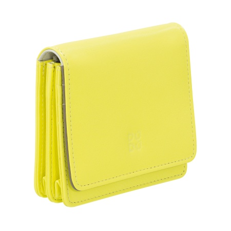 DUDU Portafoglio Donna Piccolo in Pelle Schermato RFID Colorato Ultra Compatto con Zip Interna e 8 Porta Carte Tessere - Img 4