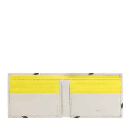 DUDU Portafoglio Uomo Piccolo in Vera Pelle – Design Compatto Ispirato al Tennis – 2 Tasche per Banconote e Porta Carte – Stile Minimal e Sportivo - Img 2