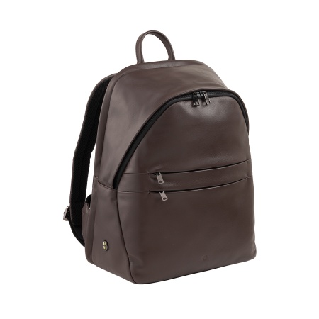 DUDU Zaino in Pelle Uomo Donna Porta PC fino a 15,6” MacBook 16 Pollici, Zaino da Viaggio 20 Litri, Zaino Ufficio Lavoro dal Design Essenziale Elegante - Img 3