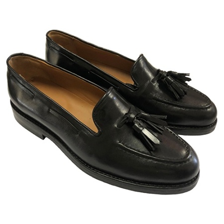 MOCASSINI UOMO IN PELLE CON NAPPINE GAROFALO GIANBATTISTA ARTIGIANALI MADE IN ITALY - Img 2