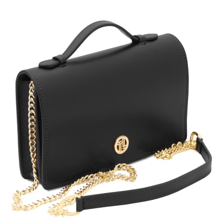 Opera - Pochette in pelle con tracolla a catena - Img 2