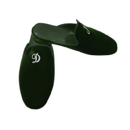 PANTOFOLE UOMO IN VELLUTO GEDA PERSONALIZZATE CON INIZIALI MADE IN ITALY - Img 12