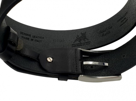 PARURE SET REGALO CINTURA UOMO 4 CM PORTACHIAVI E PORTA CARTE IN CUOIO DI TORO ORIONE BELTS ARTIGIANALE MADE IN ITALY - Img 3
