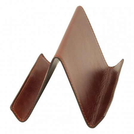 SUPPORTO IN PELLE PER IPAD E IPHONE OLD ANGLER FIRENZE ARTIGIANALE MADE IN ITALY - Img 4