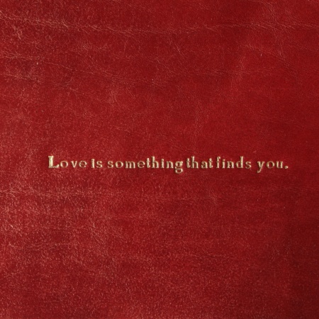 Vuota tasche in pelle piccolo con frase d'amore - Img 2