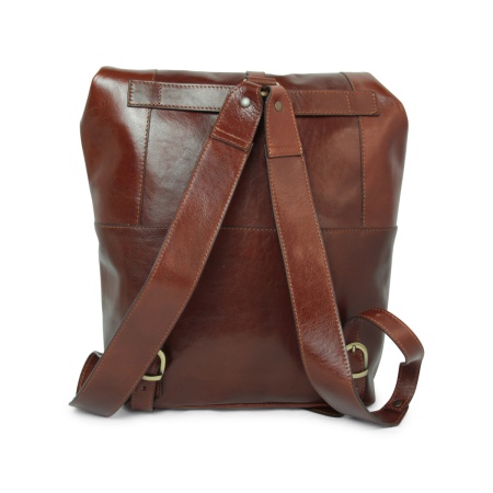 Zaino in pelle marrone 4151 - Img 6