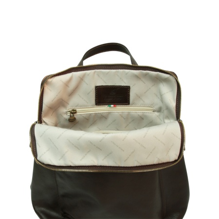 Zaino in pelle - marrone scuro - Img 2