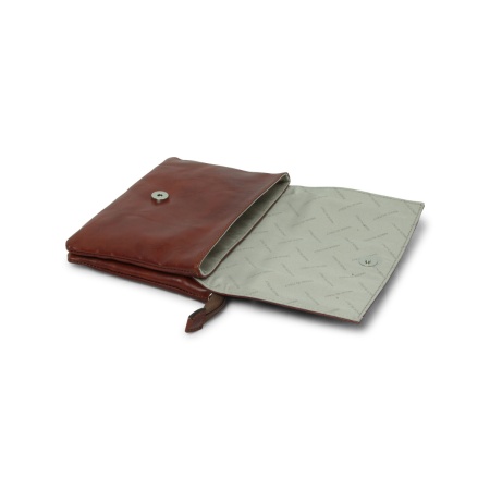Borsa a tracolla in pelle - marrone - Img 3