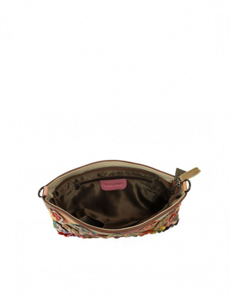 BORSA A TRACOLLA MULTICOLOR IN PELLE MISSTAR FANTASIA FIORI - Img 3