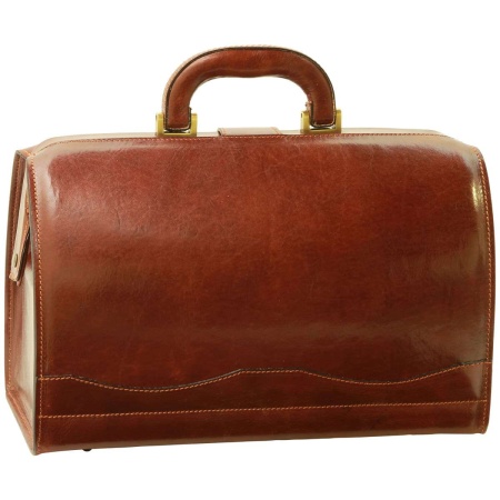 Borsa da medico in pelle. Marrone - Img 5