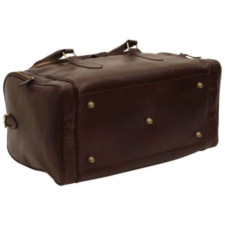 Borsa da viaggio in pelle. Marrone scuro - Img 4