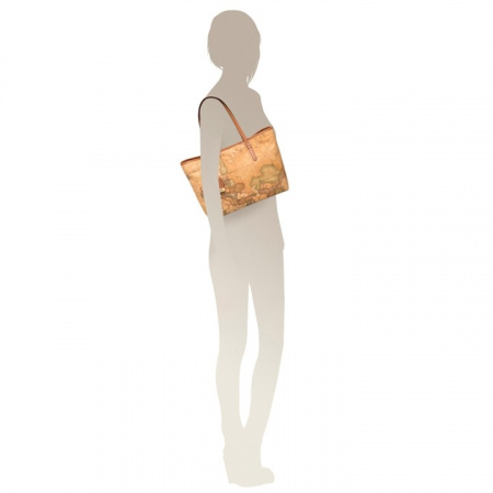 BORSA DONNA SHOPPING MEDIA A SPALLA ALVIERO MARTINI PRIMA CLASSE - Img 4