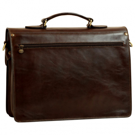 CARTELLA PORTA PC IN PELLE OLD ANGLER FIRENZE ARTIGIANALE MADE IN ITALY - Img 3