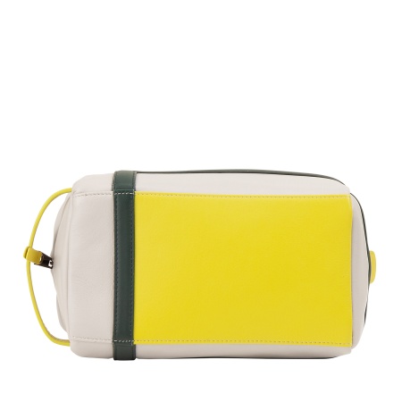 DUDU Beauty Case Uomo Donna in Pelle con Cerniera – Design Ispirato al Tennis con Maniglia Laterale per Viaggio, Palestra e Uso Quotidiano - Img 3