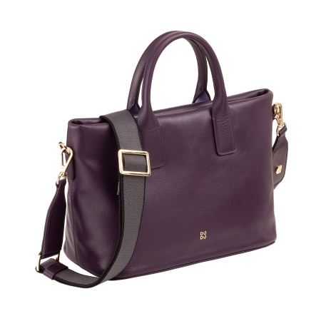 DUDU Borsa Donna a Mano in Pelle con Tracolla, Borsa Media Piccola a Spalla con Cerniera e Tracolla Staccabile, Borsetta Elegante Colorata - Img 2
