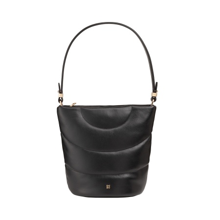 DUDU Borsa Donna a Spalla e Tracolla Trapuntata Imbottita in Pelle Nappa, Borsa Grande con Cerniera e Doppia Tracolla, Design Elegante