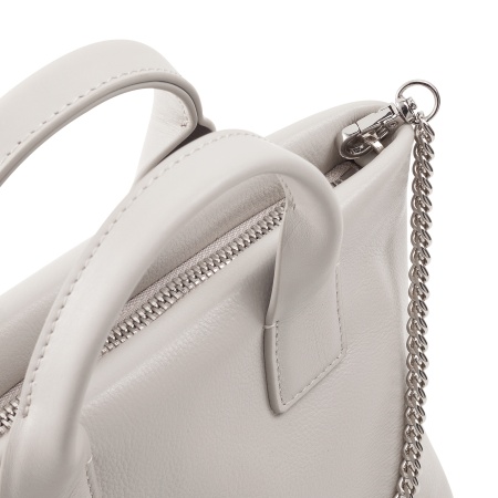 DUDU Borsa Donna Piccola a Tracolla in Vera Pelle, Borsa Mini Bag da Sera Elegante, 22 x 13 cm, Doppi Manici, Tracolla a Catena, Chiusura Zip - Img 4