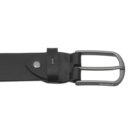 DUDU Cintura da Uomo in Pelle Cuoio Vegetale, Made in Italy, H 35mm, Cintura Morbida e Resistente di Alta Qualità - Img 3